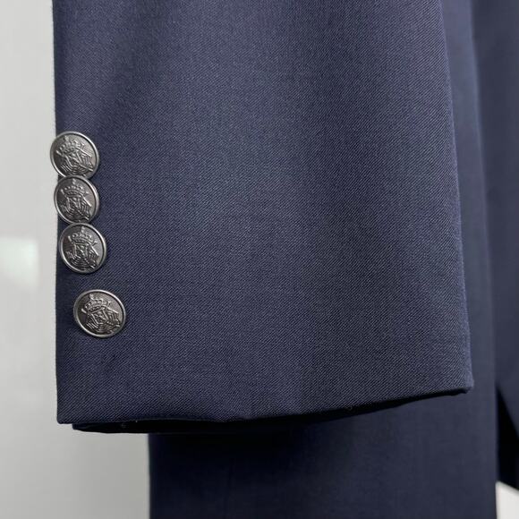 MICHAEL MICHAEL KORS Men's Sport Coat Blazer Two-Button Navy Wool Blend Size 46 - Picture 6 of 8